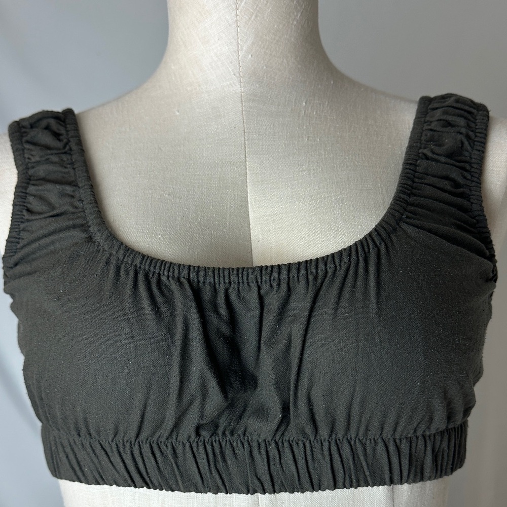 OZMA Black Silk Top